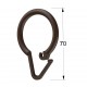 SHOWER CURTAIN RING PLASTIC DARK BROWN